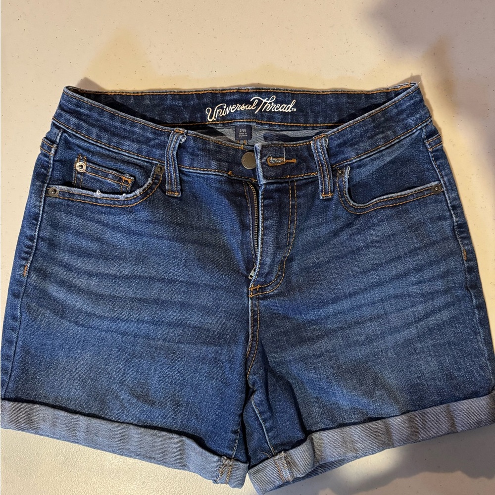 Universal Thread Women's Dark Blue Jean Shorts